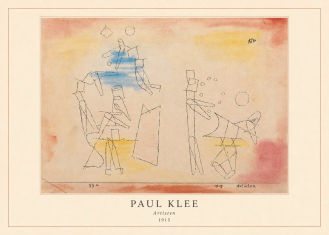 Paul Klee Artisten No4 - Plakat