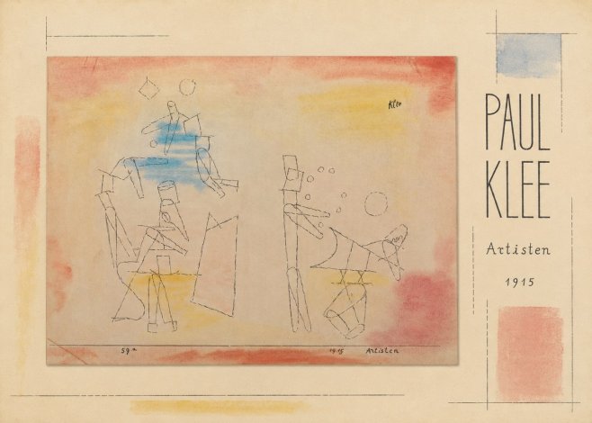 Paul Klee Artisten No5 - Plakat