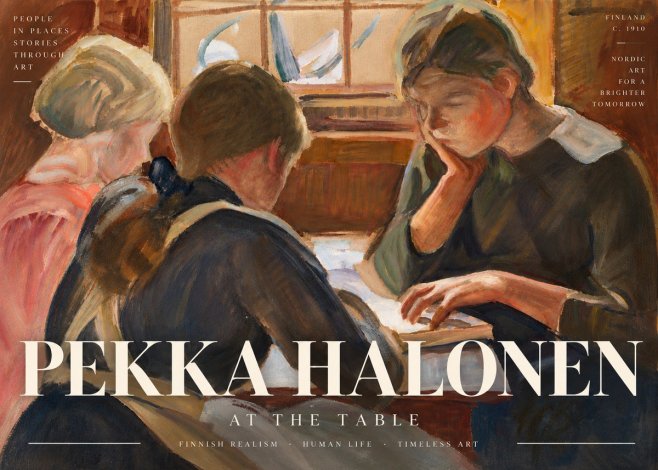 Pekka Halonen At the Table No6 - Plakat