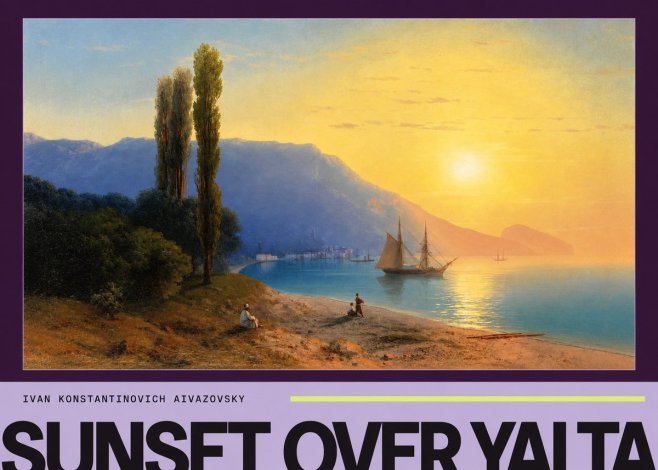 Ivan Konstantinovich Aivazovsky Sunset over Yalta No4 - Plakat