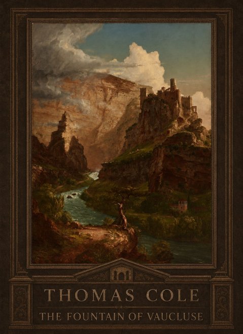 Thomas Cole The Fountain of Vaucluse II No4 - Plakat