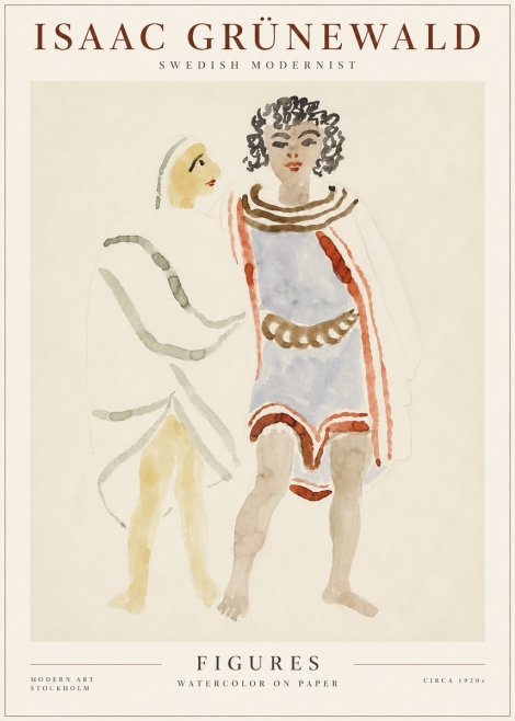 Isaac Grünewald Figures No1 - Plakat