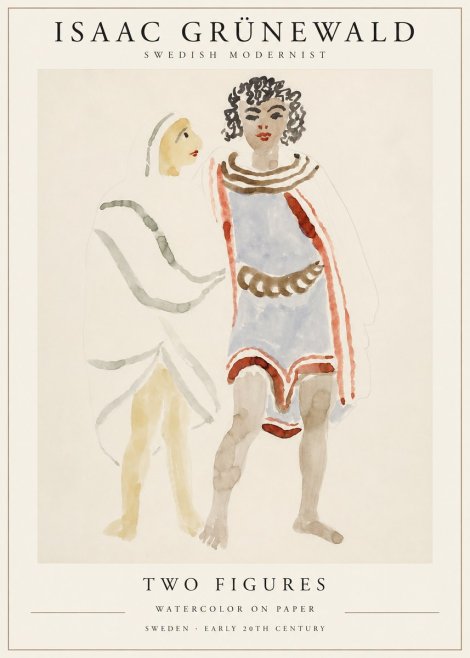 Isaac Grünewald Figures No2 - Plakat
