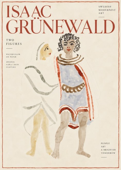Isaac Grünewald Figures No6 - Plakat