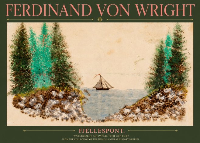 Ferdinand von Wright Fjellespont. No3 - Plakat