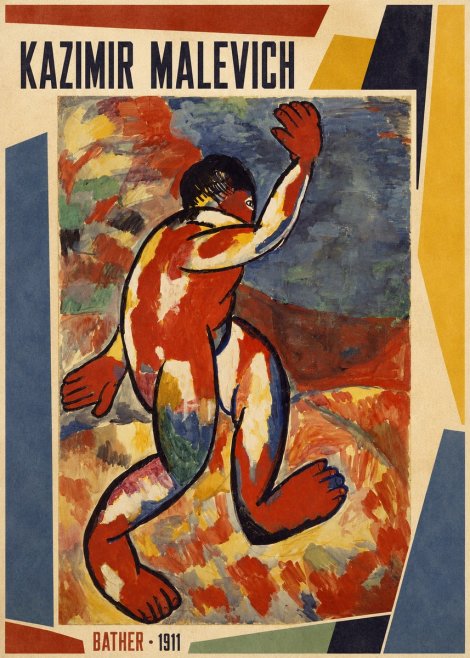Kazimir Malevich Bather - 1911 No1 - Plakat