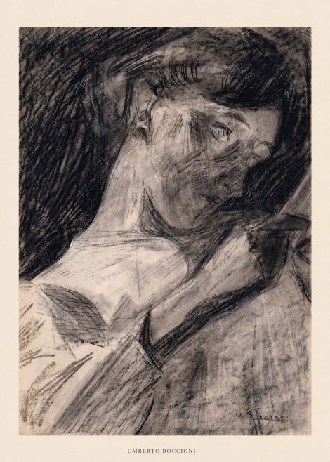 Umberto Boccioni Figure Study II No5 - Plakat