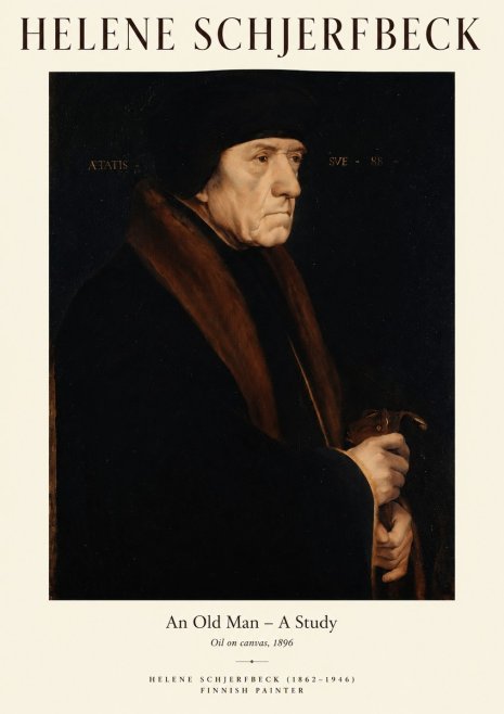 Helene Schjerfbeck An Old Man – a Study No1 - Plakat