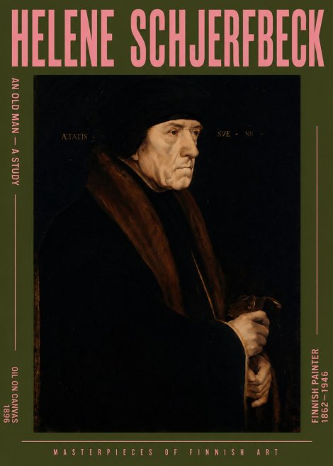 Helene Schjerfbeck An Old Man – a Study No5 - Plakat