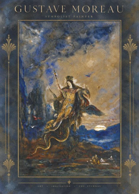 Gustave Moreau Les Fées No5 - Plakat