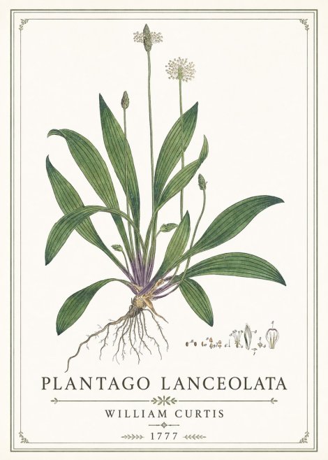 William Curtis Plantago Lanceolata IV No1 - Plakat