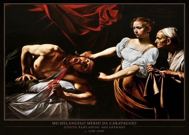 Michelangelo Merisi da Caravaggio Judith Beheading Holofernes IV No4 - Plakat