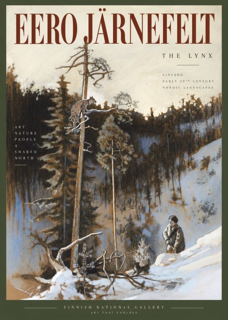 Eero Järnefelt A Lynx in a Tree No5 - Plakat
