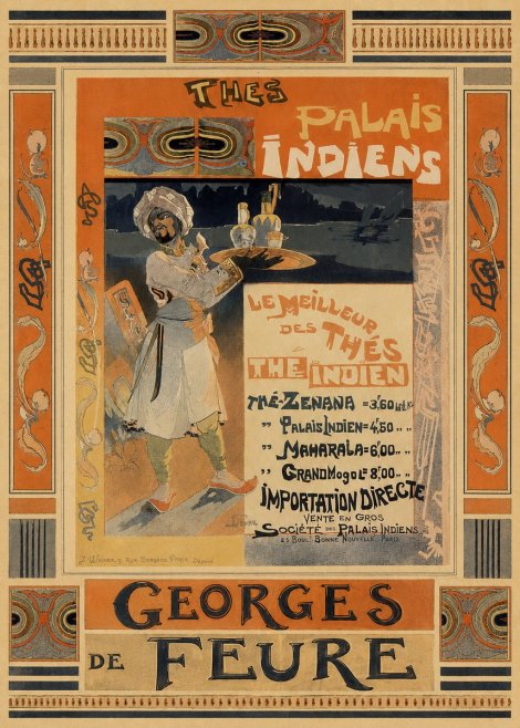 Georges de Feure Thés Palais Indiens No3 - Plakat