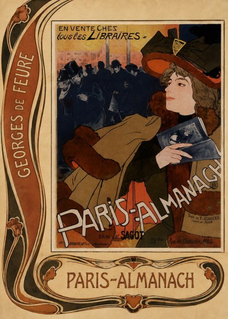 Georges de Feure Paris-almanach III No2 - Plakat