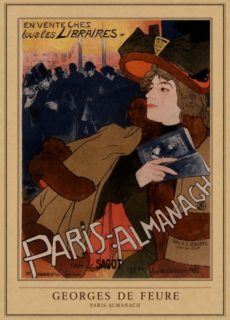 Georges de Feure Paris-almanach III No4 - Plakat