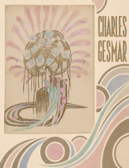 Charles Gesmar Woman with Headdress No4 - Plakat