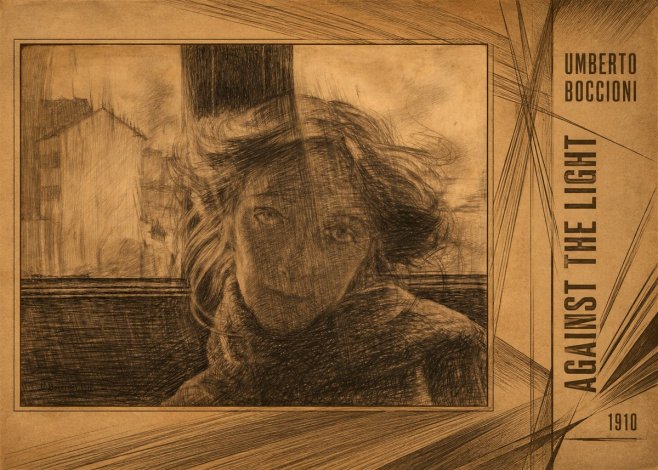 Umberto Boccioni Against the Light No2 - Plakat