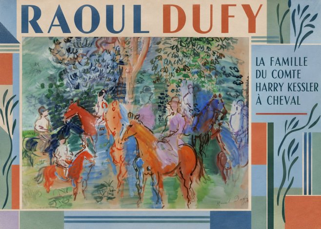 Raoul Dufy La Famille Du Comte Harry Kessler À Cheval No2 - Plakat