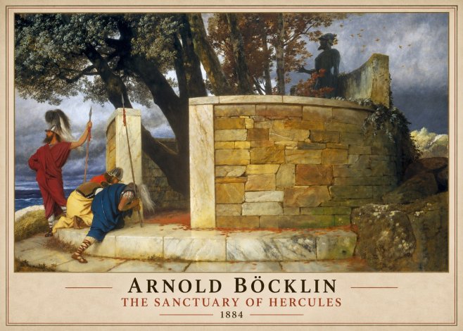 Arnold Böcklin The Sanctuary of Hercules No1 - Plakat