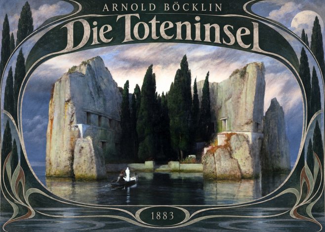 Arnold Böcklin Die Toteninsel VII No6 - Plakat