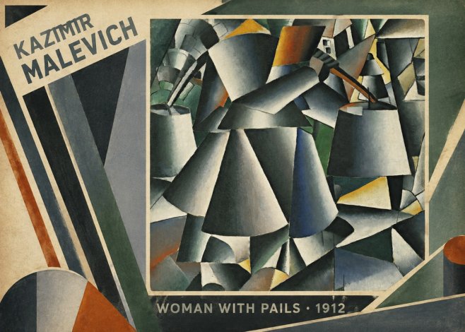 Kazimir Malevich Woman with Pails No2 - Plakat