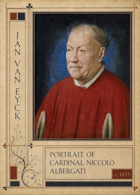 Jan van Eyck Portrait of Cardinal Niccolò Albergati No2 - Plakat