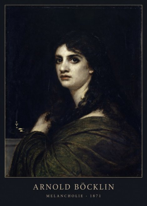 Arnold Böcklin Melancholie No2 - Plakat