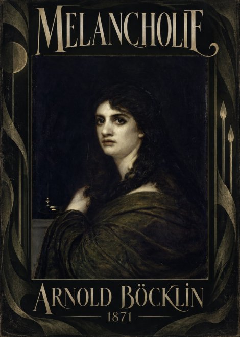 Arnold Böcklin Melancholie No5 - Plakat