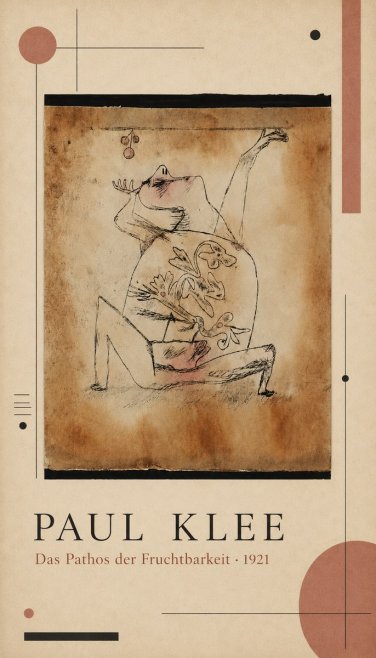 Paul Klee Das Pathos Der Fruchtbarkeit No4 - Plakat