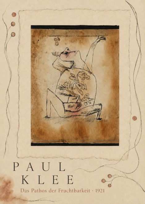 Paul Klee Das Pathos Der Fruchtbarkeit No5 - Plakat