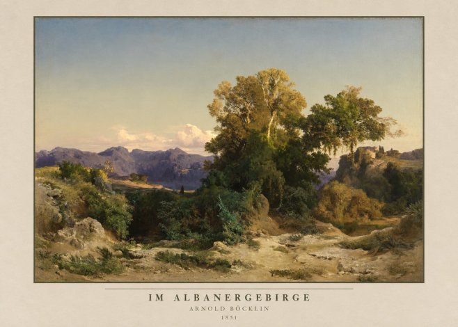 Arnold Böcklin Im Albanergebirge No3 - Plakat