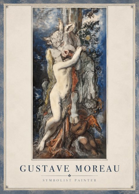 Gustave Moreau Europe and the Bull No2 - Plakat