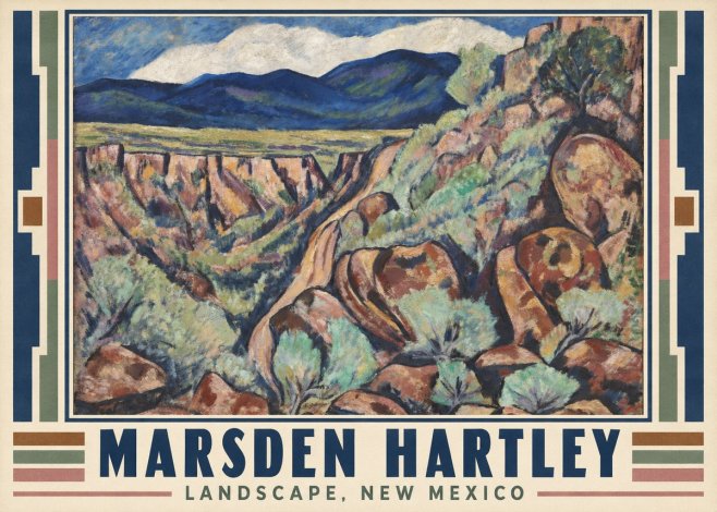 Marsden Hartley Landscape, New Mexico No1 - Plakat