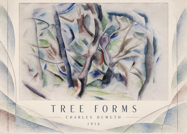 Charles Demuth Tree Forms No3 - Plakat