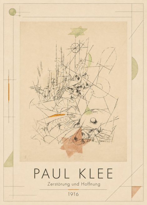 Paul Klee Zerstörung Und Hoffnung II No1 - Plakat