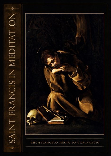 Michelangelo Merisi da Caravaggio Saint Francis in Meditation II No2 - Plakat