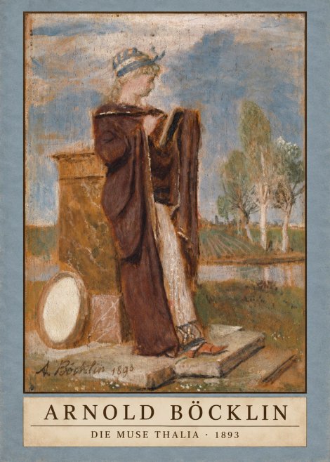 Arnold Böcklin Die Muse Thalia I No3 - Plakat