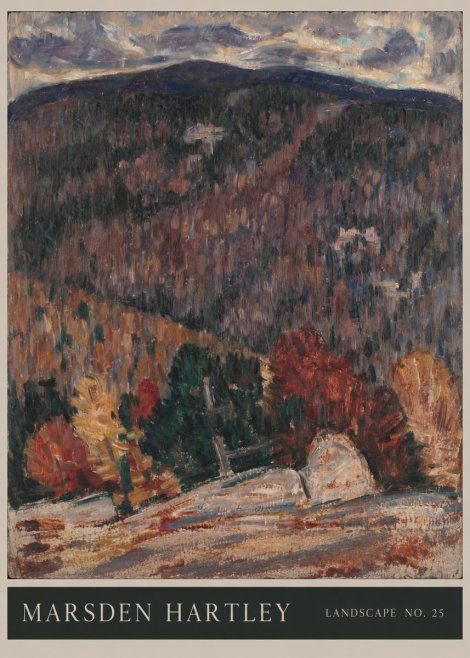 Marsden Hartley Landscape No. 25 No6 - Plakat