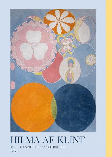 Hilma af Klint The Ten Largest, No. 2, Childhood No3 - Plakat