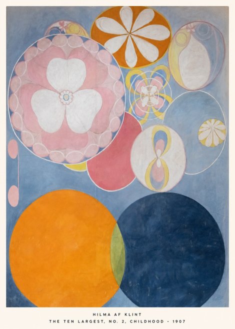 Hilma af Klint The Ten Largest, No. 2, Childhood No5 - Plakat