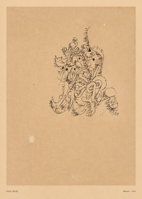 Paul Klee Blumen II No5 - Plakat