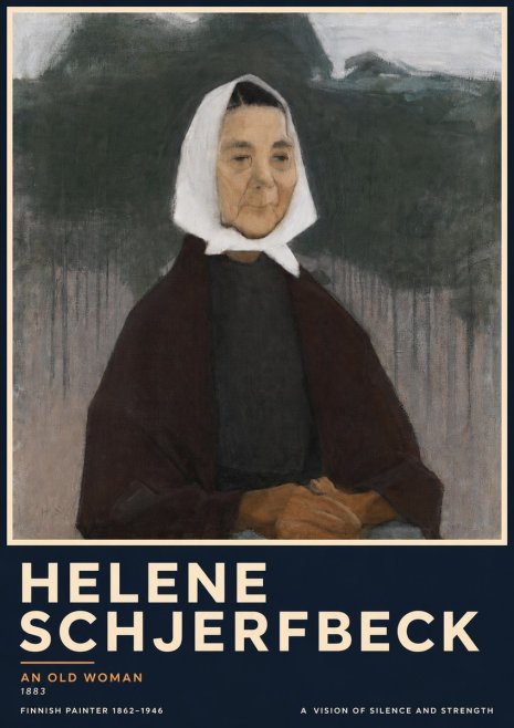 Helene Schjerfbeck An Old Woman No5 - Plakat