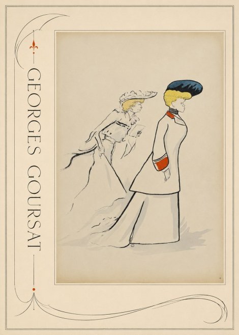Georges Goursat Elegant Promenade No2 - Plakat