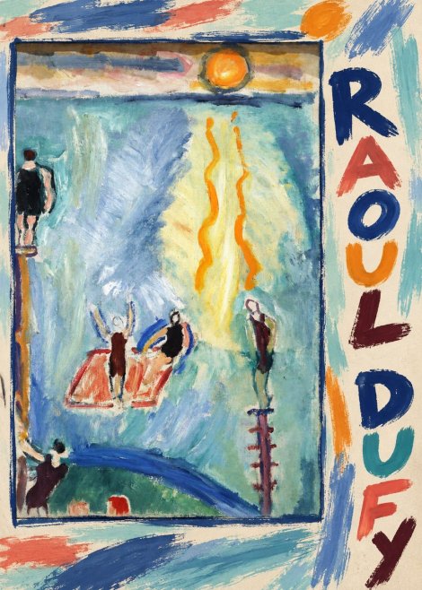 Raoul Dufy The Swimmers No3 - Plakat