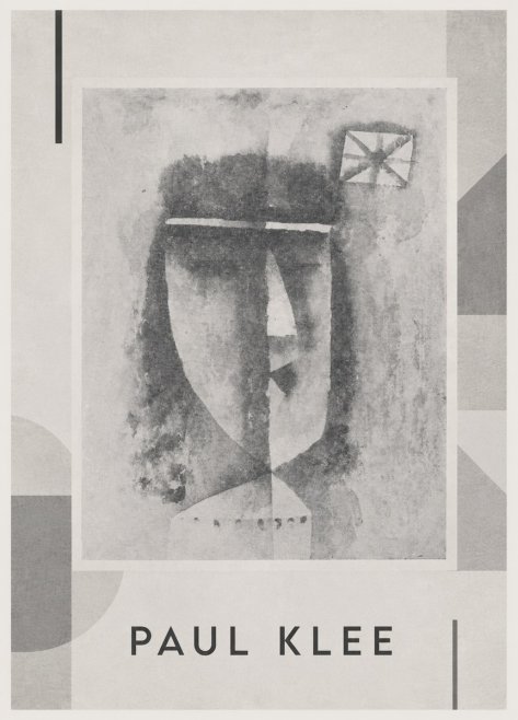 Paul Klee Head of a Man No4 - Plakat