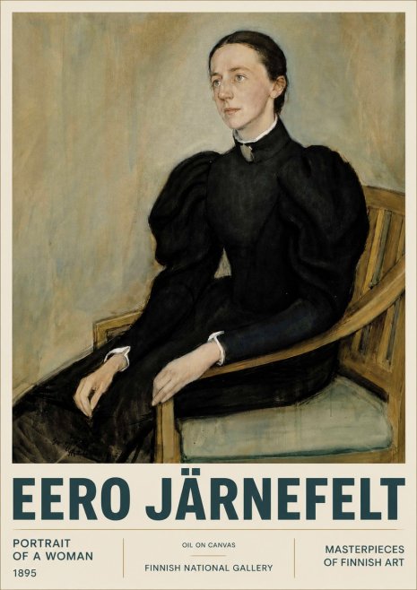 Eero Järnefelt Portrait of a Woman No4 - Plakat