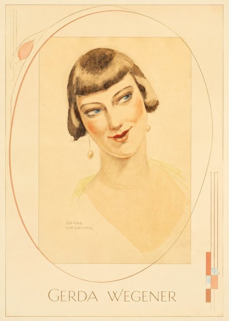 Gerda Wegener Portrait of a Lady No3 - Plakat