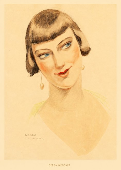 Gerda Wegener Portrait of a Lady No6 - Plakat