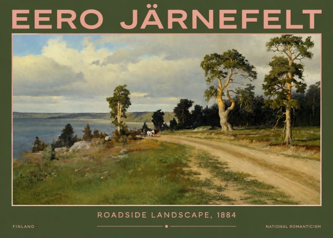 Eero Järnefelt Roadside Landscape, 1884 No2 - Plakat